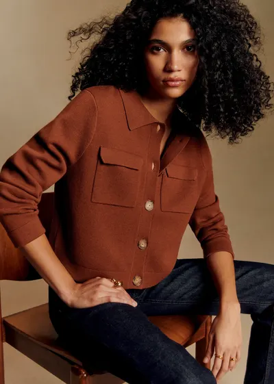 Gilet Betty - Noisette